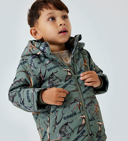 Name It Dynejakke - NmmMax - Agave Green/Rawr Dino Name It Dynejakke - NmmMax - Agave Green/Rawr Dino