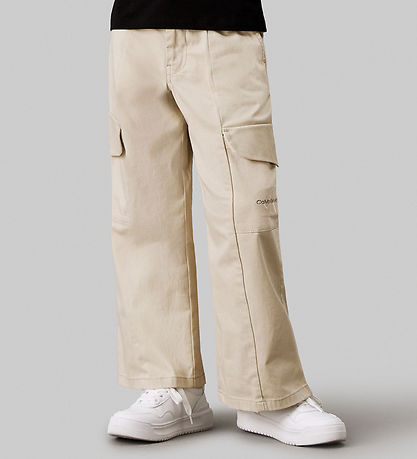 Calvin Klein Bukser - Clean Utility Cargo - Pelican Calvin Klein Bukser - Clean Utility Cargo - Pelican