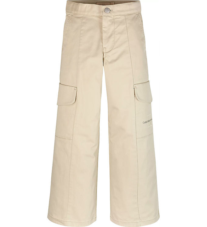 Calvin Klein Bukser - Clean Utility Cargo - Pelican