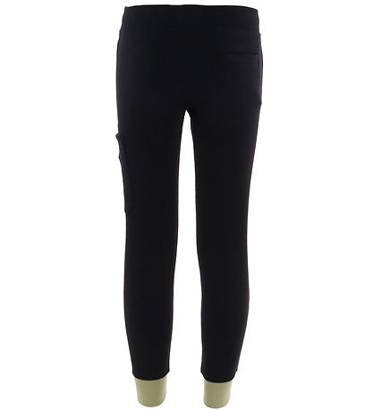 Stone Island Sweatpants - Black w. Dusty Army Green