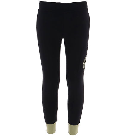 Stone Island Sweatpants - Black w. Dusty Army Green