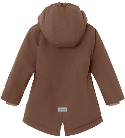 Mini A Ture Vinterjakke - Vikania Fleece - Rootbeer Brown