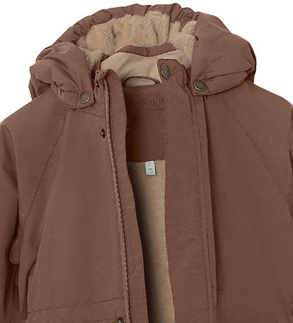Mini A Ture Vinterjakke - Vikania Fleece - Rootbeer Brown