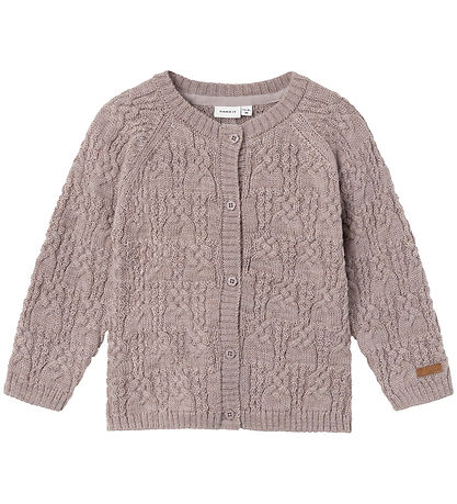 Name It Cardigan - Uld - Strik - NmfWrilla - Purple Dove Name It Cardigan - Uld - Strik - NmfWrilla - Purple Dove