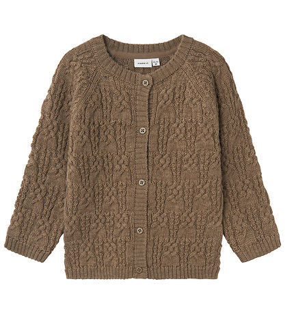Name It Cardigan - Uld - Strik - NmfWrilla - Walnut Name It Cardigan - Uld - Strik - NmfWrilla - Walnut
