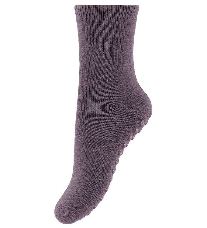 Name It Strømper - Uld/Bomuld - NmfWaksi - Skridsikker - Sparrow