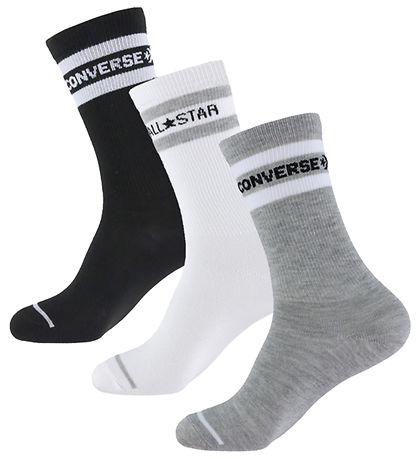 Converse Strømper - 6-pak - Basic Wordmark - Dark Grey Heather