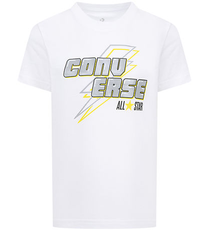 Converse T-shirt - Lightning Bolt - Hvid Converse T-shirt - Lightning Bolt - Hvid
