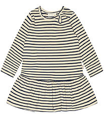 Petit Piao Kjole - Rib - Modal - Indigo Plum/Dark Offwhite Petit Piao Kjole - Rib - Modal - Indigo Plum/Dark Offwhite