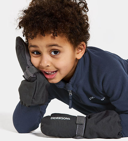 Didriksons Luffer m. Fleece - Biggles - Sort Didriksons Luffer m. Fleece - Biggles - Sort