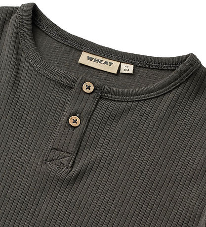 Wheat Bluse - Rib - Morris - Raven Wheat Bluse - Rib - Morris - Raven