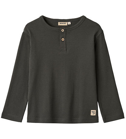 Wheat Bluse - Rib - Morris - Raven Wheat Bluse - Rib - Morris - Raven
