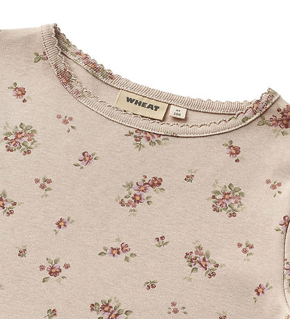 Wheat Natkjole - Iben - Pale Lilac Flowers