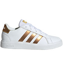 adidas Performance Sko - Grand Court 2.0 K - Hvid/Guld adidas Performance Sko - Grand Court 2.0 K - Hvid/Guld