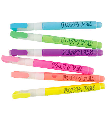 Ooly Tusser - 6-pak - Magic Puffy Pens - Neon Ooly Tusser - 6-pak - Magic Puffy Pens - Neon