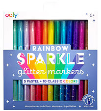 Ooly Tusser - 15-pak - Rainbow Sparkle Glitter Ooly Tusser - 15-pak - Rainbow Sparkle Glitter