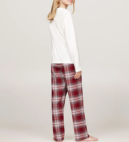 Tommy Hilfiger Nattøj - 2-delt - PJ Print - Ancient White/Plaid 