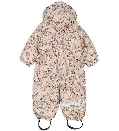 Mikk-Line Flyverdragt - PU - Recycled - Doeskin m. Blomster Mikk-Line Flyverdragt - PU - Recycled - Doeskin m. Blomster
