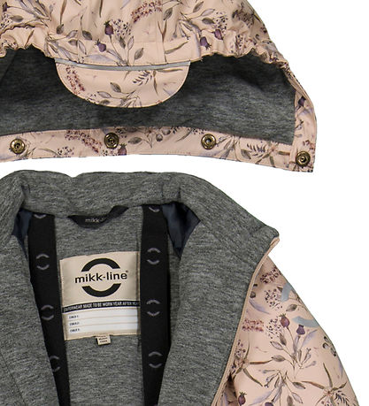 Mikk-Line Flyverdragt - PU - Recycled - Doeskin m. Blomster Mikk-Line Flyverdragt - PU - Recycled - Doeskin m. Blomster