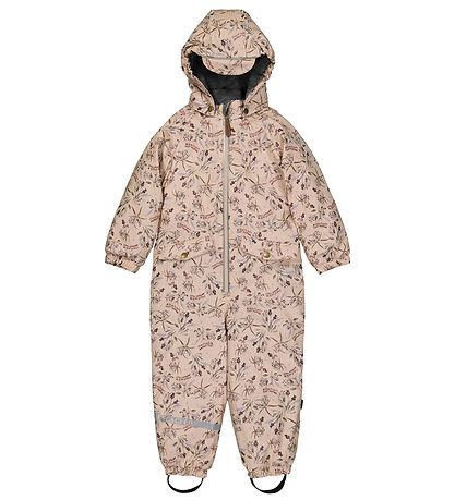 Mikk-Line Flyverdragt - PU - Recycled - Doeskin m. Blomster Mikk-Line Flyverdragt - PU - Recycled - Doeskin m. Blomster