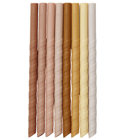 Liewood Sugerør - Silikone - 8stk - Zoe - Rose Multi Mix