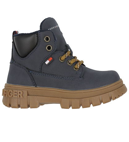 Tommy Hilfiger Støvler - Lace-Up - Blå