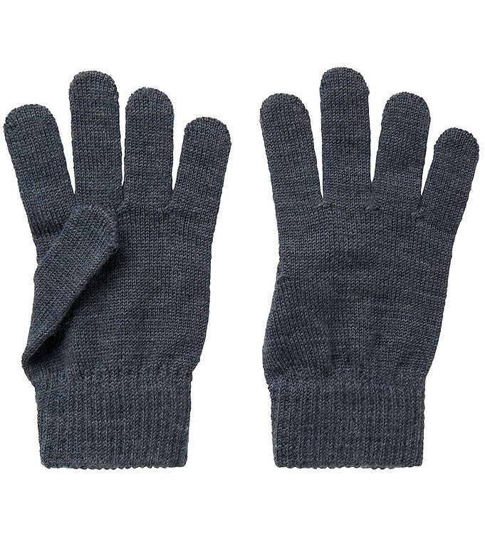 Name It Ombre Blue Fingervanter Merinould - Str. 7-9y 122/134cm