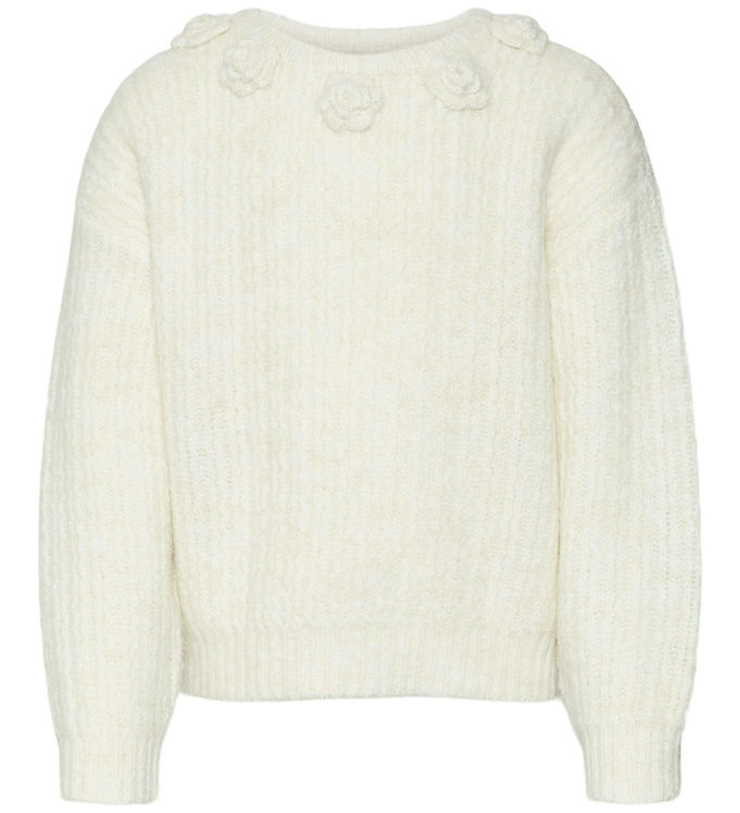 Vero Moda Girl Bluse - Strik - VmAletta - Birch/W. Melange