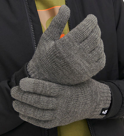 Jack & Jones Handsker - Strik - Noos - JacBarry - Grey Melange