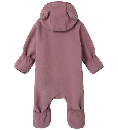 Name It Fleecedragt - NbnMeeko - Grape Shake m. Ører