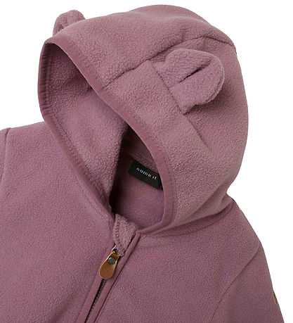 Name It Fleecedragt - NbnMeeko - Grape Shake m. Ører