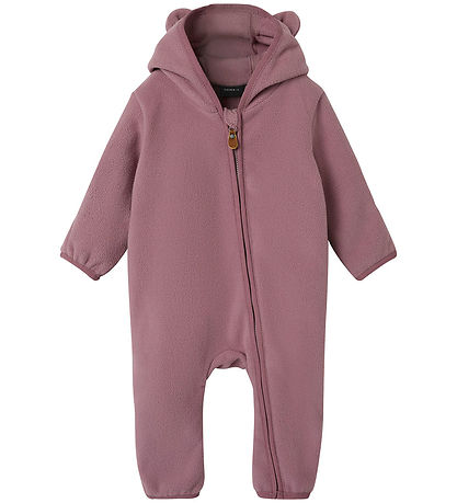 Name It Fleecedragt - NbnMeeko - Grape Shake m. Ører
