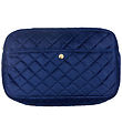 Fan Palm Toilettaske - Large - Quiltet Velour - Midnight Blue Fan Palm Toilettaske - Large - Quiltet Velour - Midnight Blue