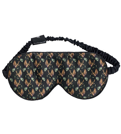 Fan Palm Sovemaske - Silke - Black Hummingbird Fan Palm Sovemaske - Silke - Black Hummingbird