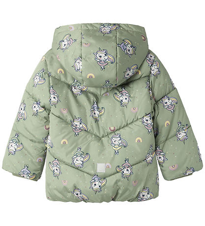 Name It Dynejakke - NmfMay - Seagrass