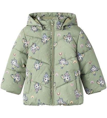 Name It Dynejakke - NmfMay - Seagrass Name It Dynejakke - NmfMay - Seagrass