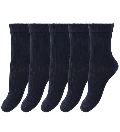 Minipop Strømper - Bambus - 5-pak - Navy