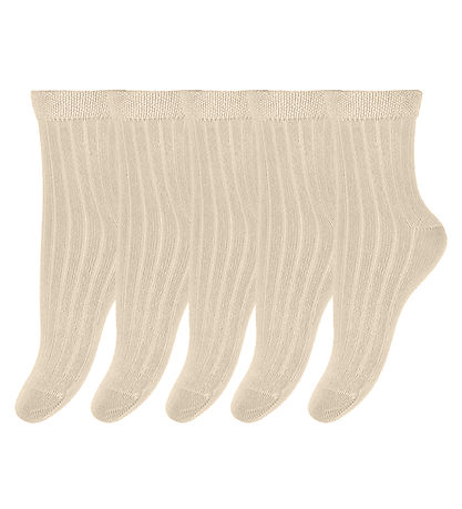 Minipop Strømper - Bambus - 5-pak - Off White Minipop Strømper - Bambus - 5-pak - Off White