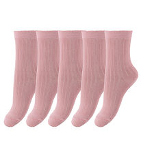 Minipop Strømper - Bambus - 5-pak - Rose Minipop Strømper - Bambus - 5-pak - Rose