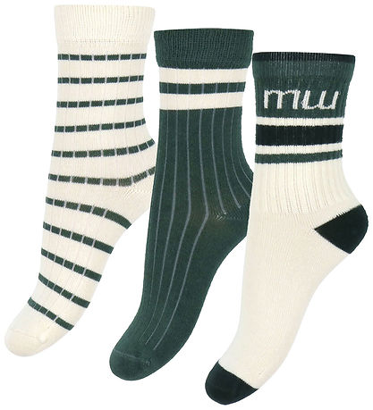 Minipop Strømper - Bambus - 3-pak - Emerald Green Minipop Strømper - Bambus - 3-pak - Emerald Green