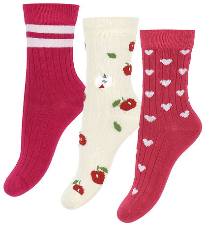 Minipop Strømper - Bambus - 3-pak - Chili Pepper Minipop Strømper - Bambus - 3-pak - Chili Pepper