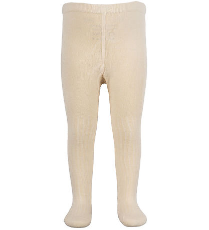 Minipop Strømpebukser - Bambus - Off White