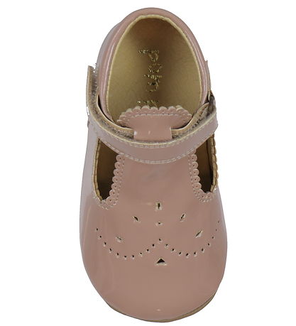 Pom Pom Ballerina Hjemmesko - T-Bar - Rose Patent Pom Pom Ballerina Hjemmesko - T-Bar - Rose Patent