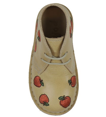 Pom Pom Sko - Dessert Lace - Dark Camel Pom Pom Sko - Dessert Lace - Dark Camel