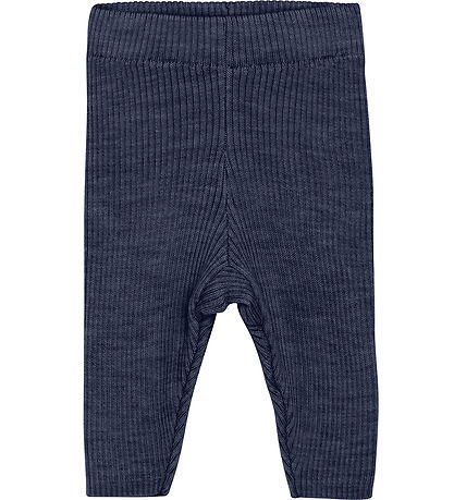 CeLaVi Leggings - Uld - Strik - Naval Academy Melange CeLaVi Leggings - Uld - Strik - Naval Academy Melange