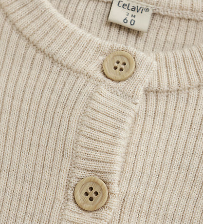 CeLaVi Heldragt - Uld - Strik - Dune Melange CeLaVi Heldragt - Uld - Strik - Dune Melange