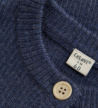 CeLaVi Cardigan - Uld - Strik - Naval Academy Melange CeLaVi Cardigan - Uld - Strik - Naval Academy Melange