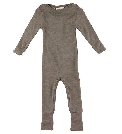 Engel Jumpsuit - Ull/Silke - Valnøtt