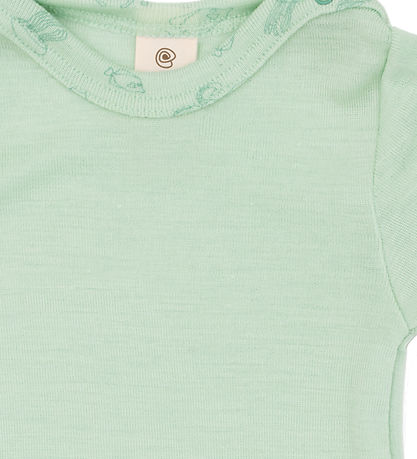 Engel Bodysuit k/æ - Wool/Silk - Pastel Mint