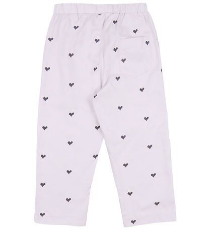 Copenhagen Colors Bukser - Lavender  m. Hjerter Copenhagen Colors Bukser - Lavender  m. Hjerter